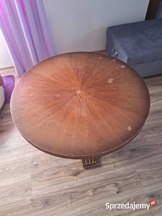 Drewniany stolik kawowy VINTAGERETRO lubelskie Biłgoraj