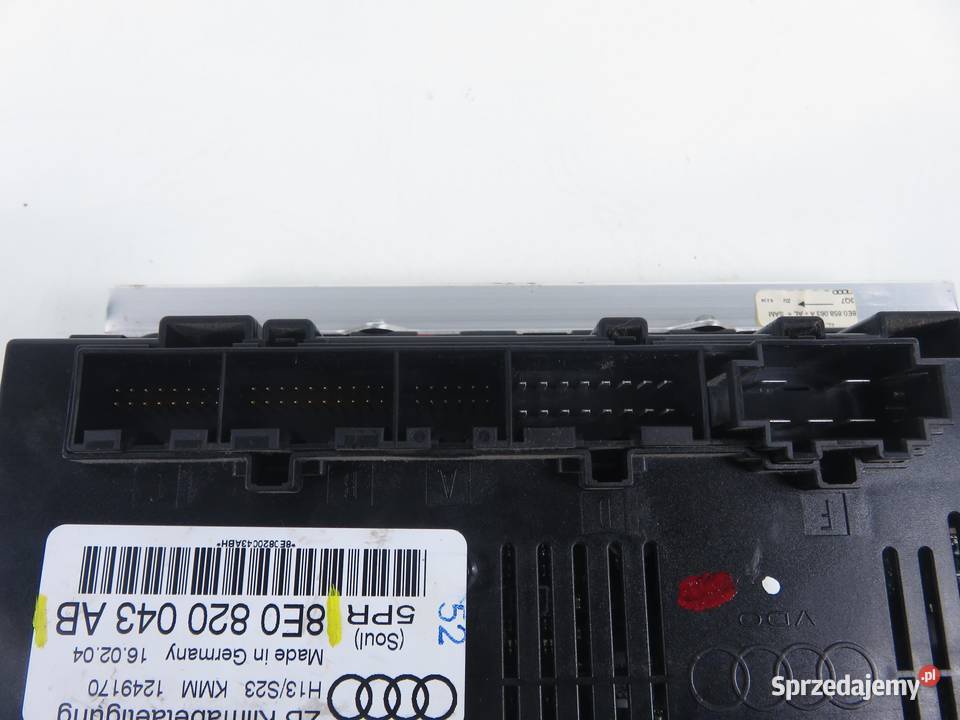 KLIMATRONIK AUDI A4 B6 Avant 8E5 8E0820043AB małopolskie