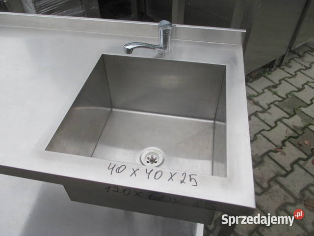 Stół Zlew Jednokomorowy Z Półką Stal Nierdzewna Ostrów Wielkopolski