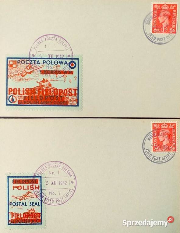 Polska i Norweska Poczta Polowa 1942 PSZ w Człuchów