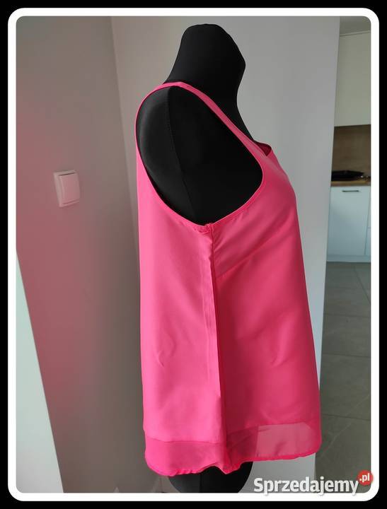 Atmosphere koszulka top różowa neon 40 L 42 XL bez rękawa mazowieckie Płock