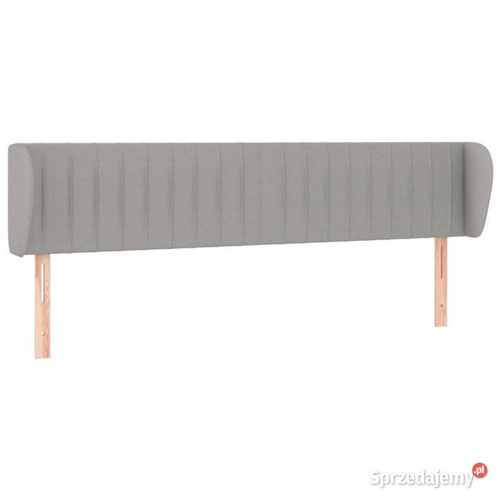 Zagłówek uszak jasnoszary 183x23x7888 tkanina Warszawa sprzedam