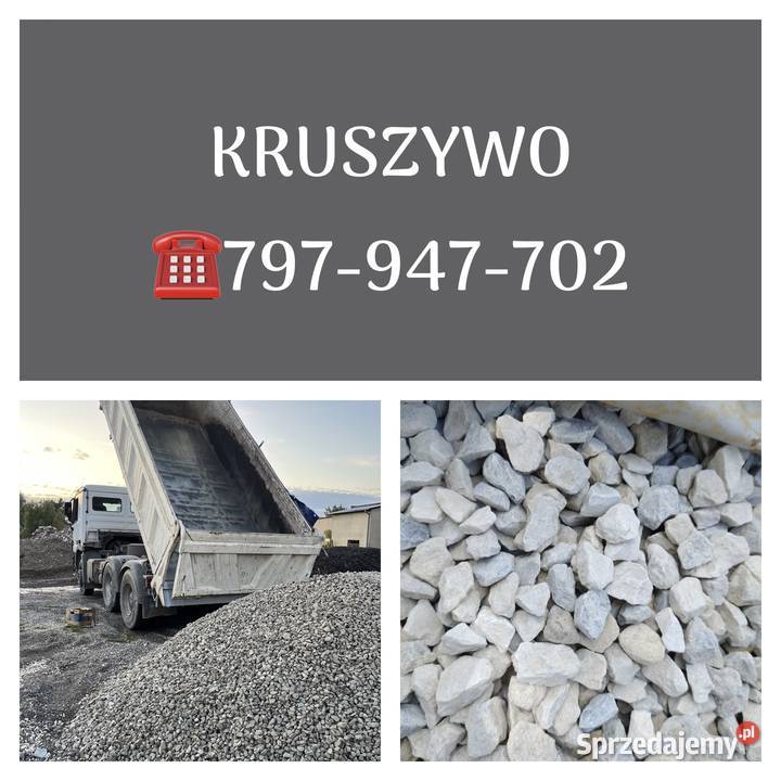 Kruszywo Żwir Tłuczeń Kliniec Kamień Żużel Szlaka Destrukt