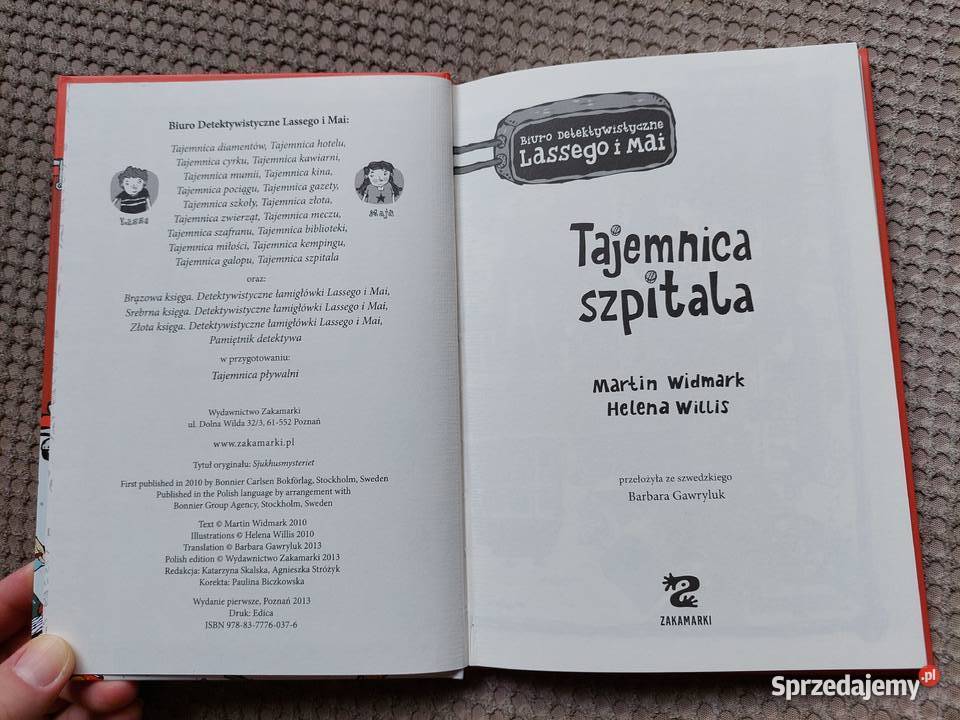 Tajemnica szpitala Martin Widmark Helena Willis Kraków