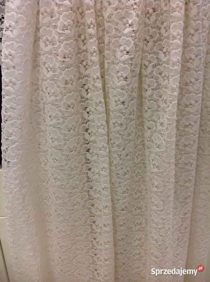 Firana Firanka Biała Koronka Falbana lubuskie Nowa Sól