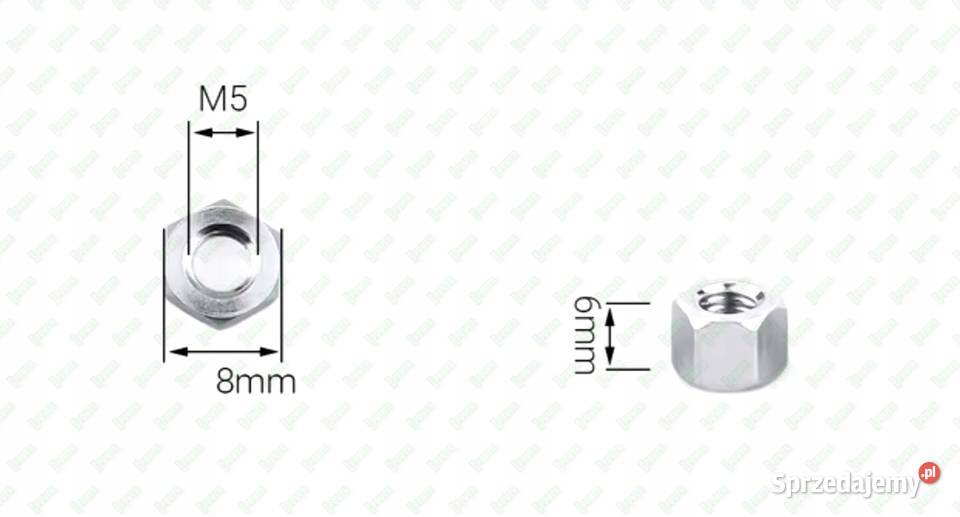 M5X6 ALUMINIOWA NAKRĘTKA ZŁĄCZNA PRZEDŁUŻANA