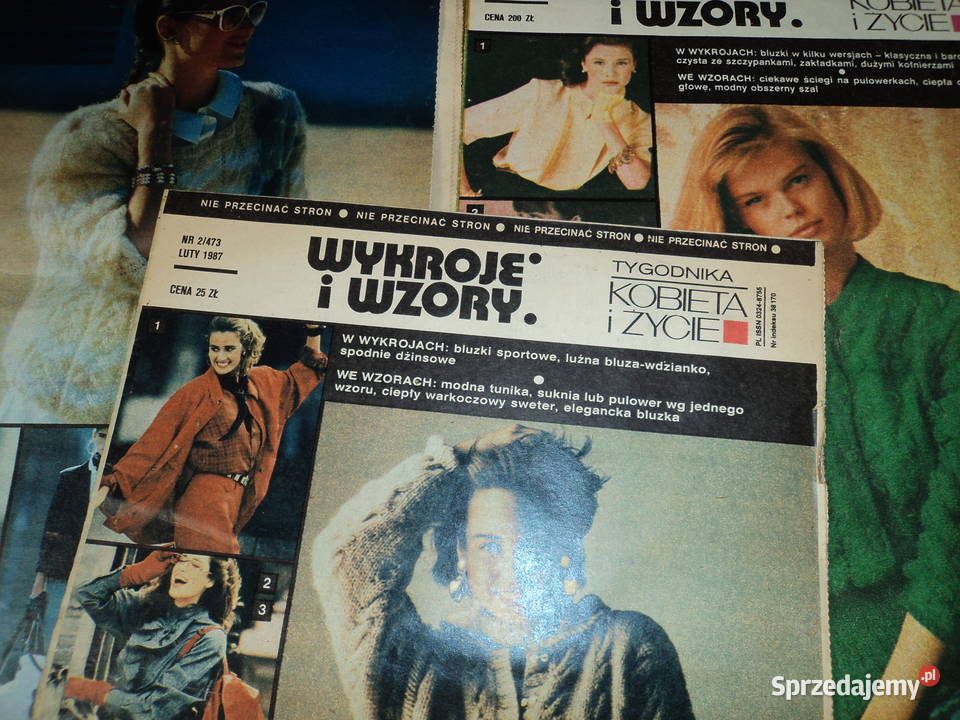 Wykroje i wzory Kobieta i życie 3 Czasopisma małopolskie Nowy Sącz sprzedam