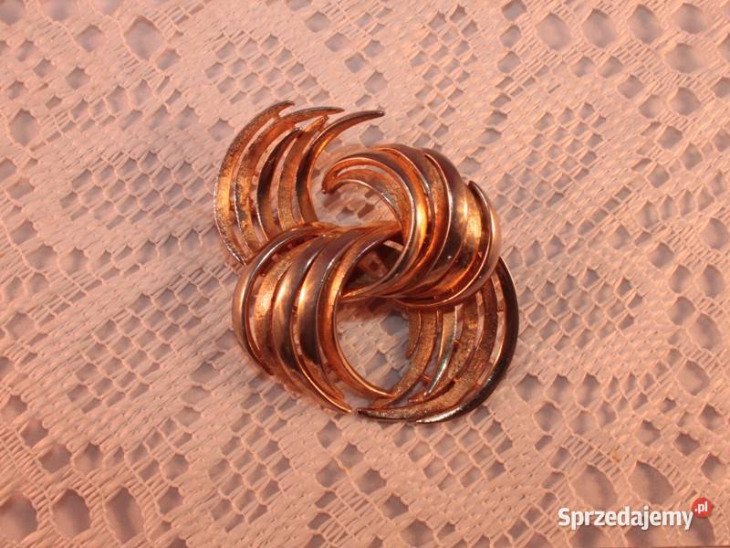 Stara angielska broszka dwa ogony Ochojno