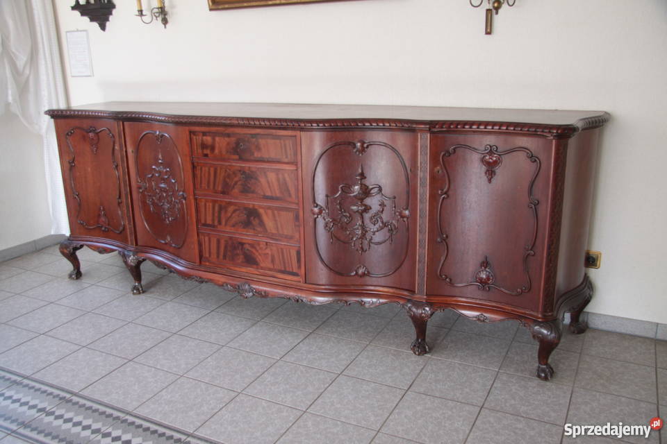 Antyczny bufet chippendale z 1920 roku mahoń sprzedam