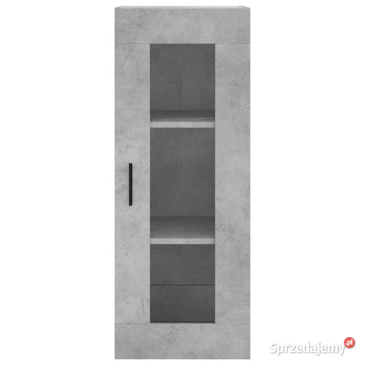 Wysoka szafka szarość betonu 345x34x180 Szafki Warszawa