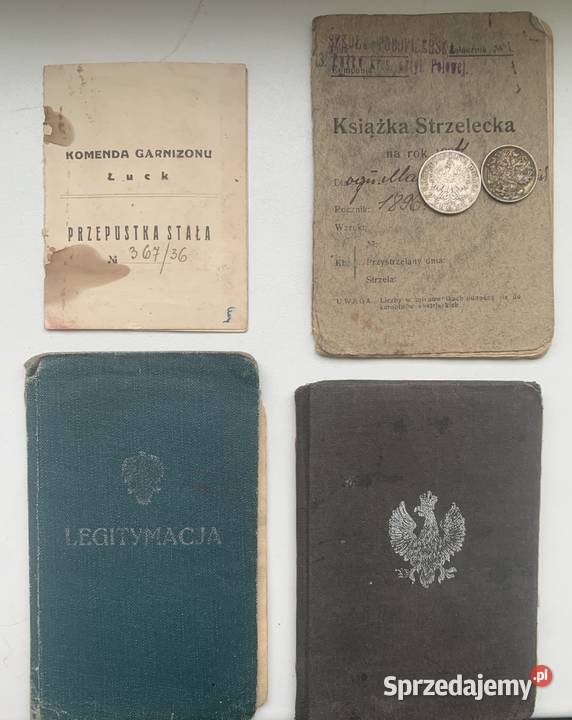 Kresy Dokumenty wojskowe Równe Łuck łódzkie sprzedam