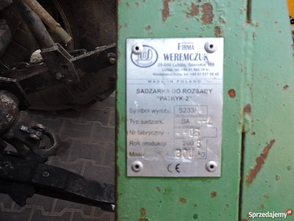 Sadzarka Karuzelowa do Warzyw mazowieckie Młodzieszyn