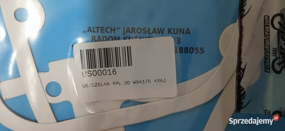 Uszczelki WSK 175 i śruby silnika Wągrowiec