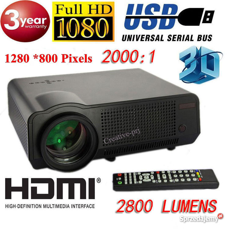 Projektor Full HD 3D-ANDROID-WIFI - Sprzedajemy.pl