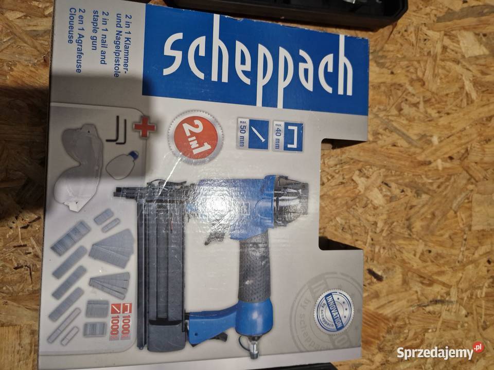 Zszywacz pneumatyczny gwoździarka 2w1 SCHEPPACHA Pneumatyczne Głogowa