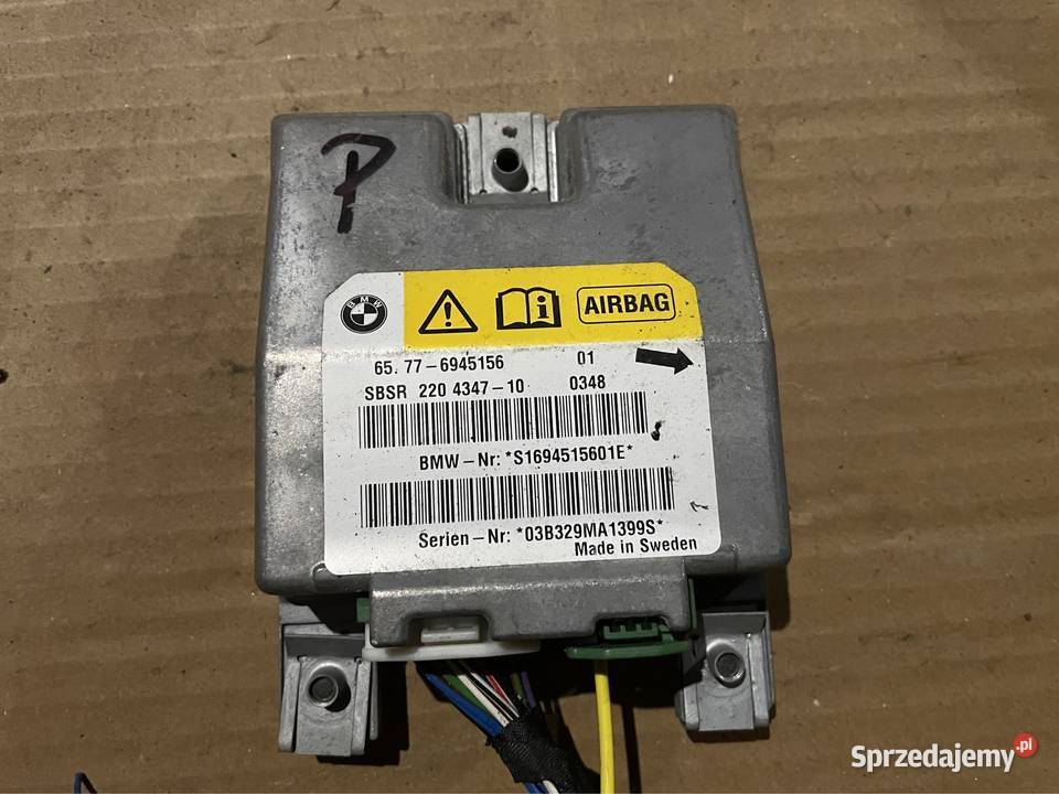Moduł sterownik sensor airbag 6945156 bmw 5 e60 Rok produkcji 2005
