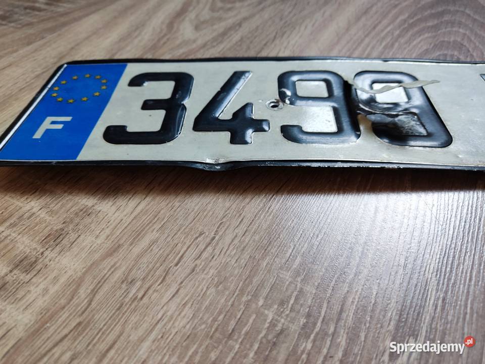 Tablica rejestracyjna Francja Głuchołazy