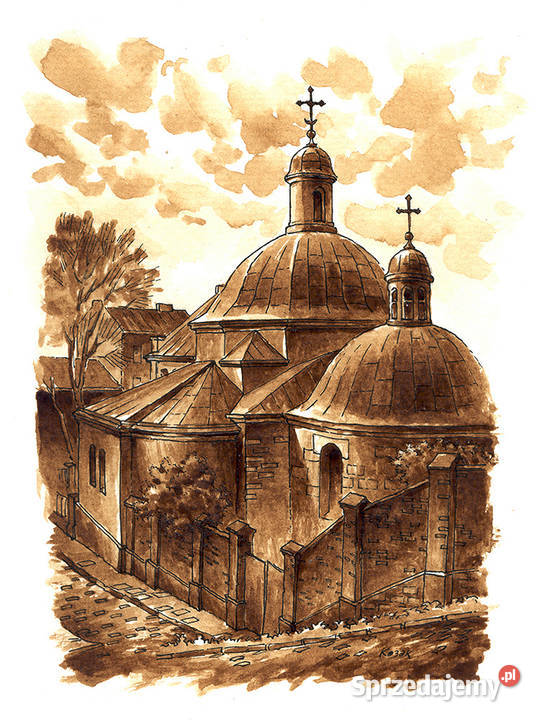 Grafika Lwów Cerkiew św Mikołaja Warszawa
