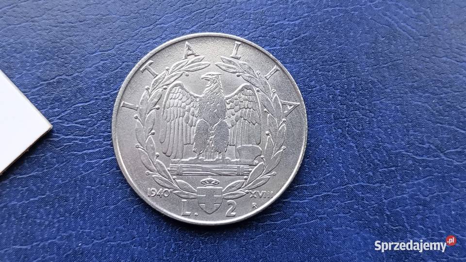 Stare monety 2 lir 1940 Włochy sprzedam