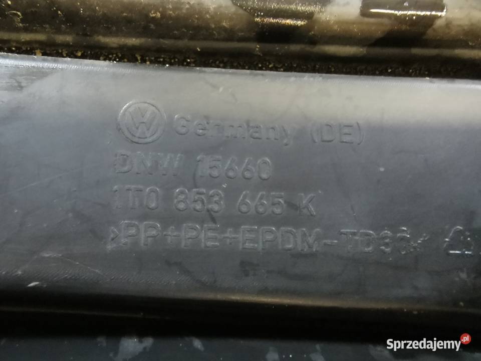 Kratka zderzaka przód lewa lh vw Touran 1 I 0610 Sieraków sprzedam