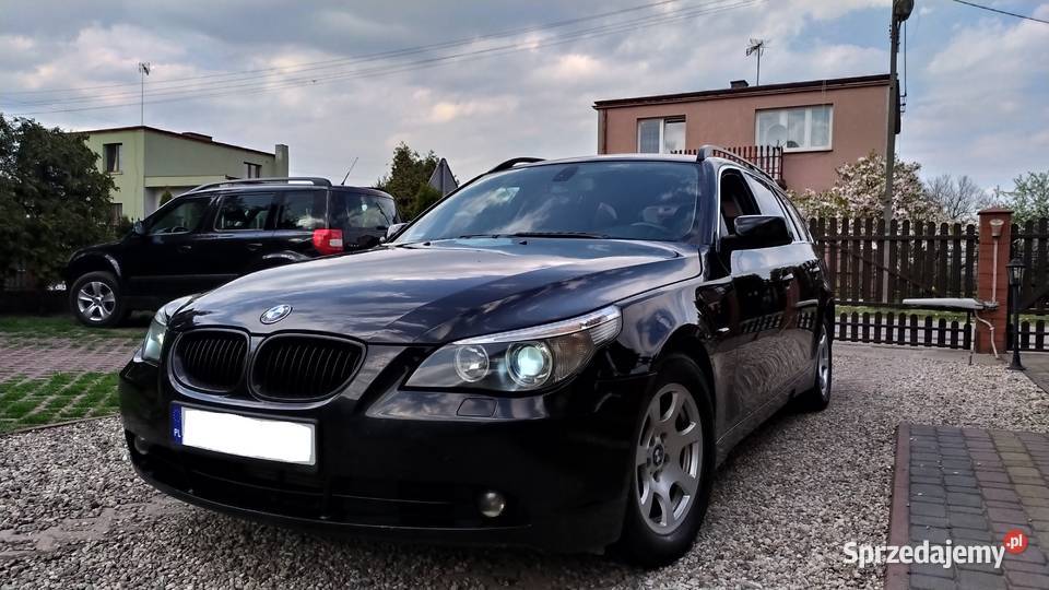 BMW E61 525d 200 Czarna Zadbana Dynamiczna Xenon Seria 5 Toruń