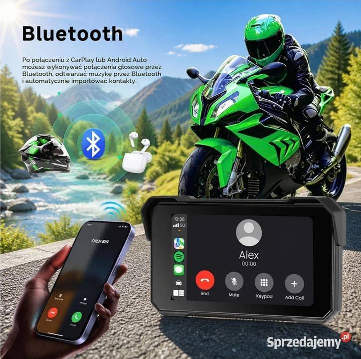 Uniwersalny bezprzewodowy ekran motocyklowy opolskie Olesno