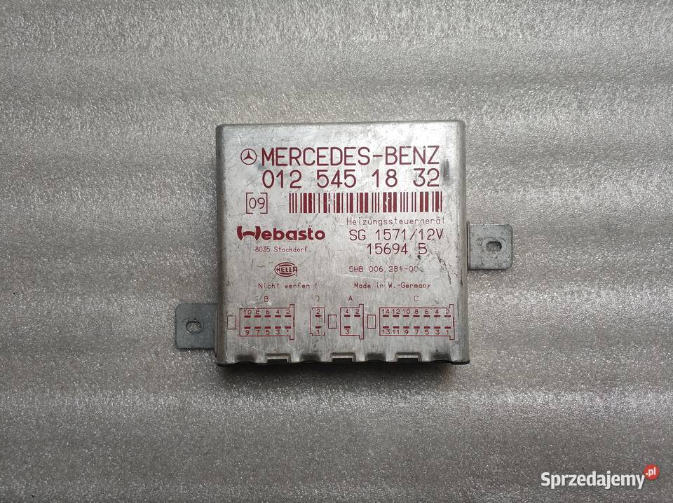 Moduł Sterownik WEBASTO Mercedes S Klasa W140 Układ elektryczny Części samochodowe