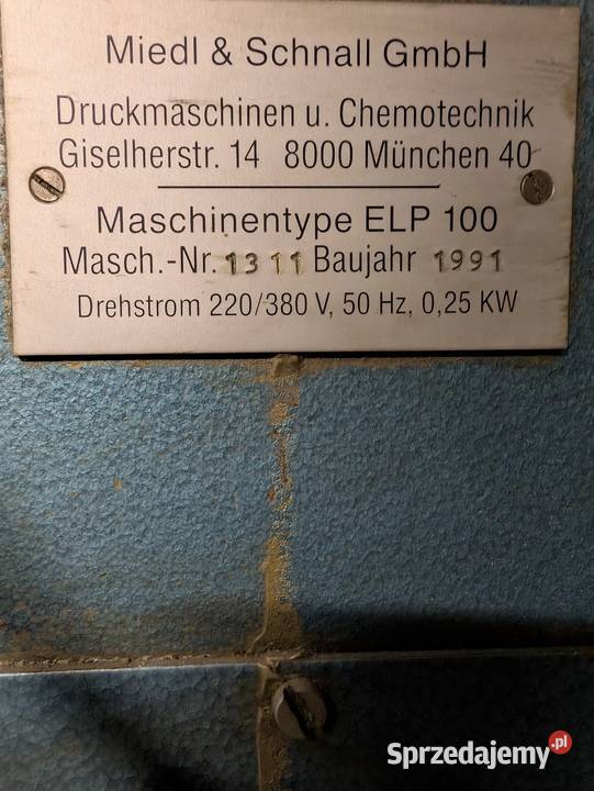 Tamponiarka ELP100 otwarty kałamarz miedl Nowy Sącz