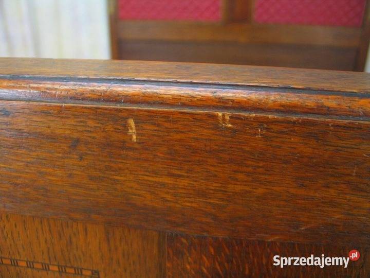 Łóżko dębowe w stylu Empire Antyk wielkopolskie Suchorzew