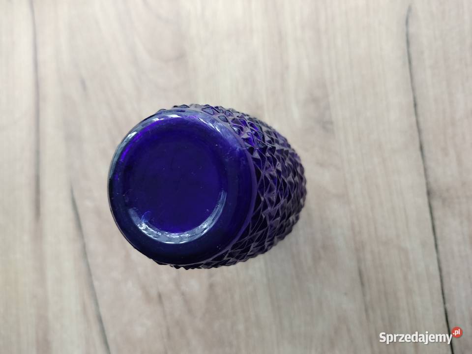 Wazonik grys lodowy granatowy prl Choszczno