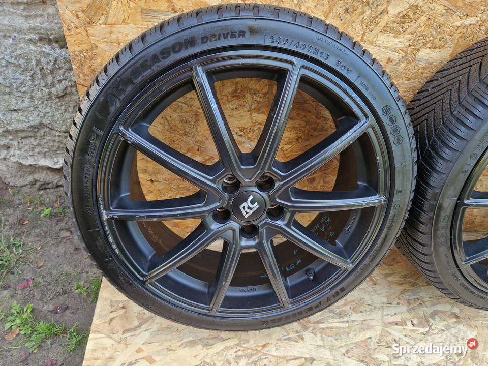VW FELGI ALUMINIOWE ET39 571mm 5x100 7Jx18 OPONY Średnica 18" Słowikowo sprzedam