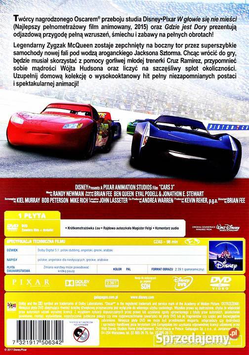 AUTA 3 DISNEYPIXAR Kalisz