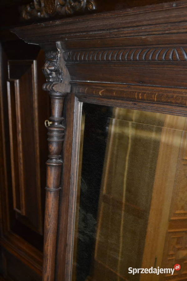 lustro neorenesansowe 1900 dąb 2 Będzin