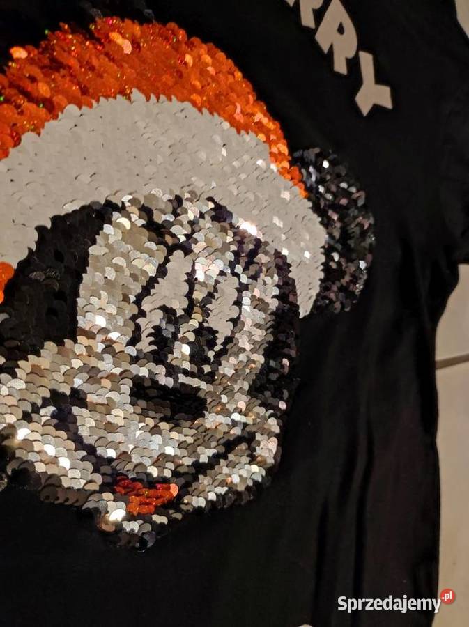 3d Disney świąteczna metaliczna koszulka bluzka 8 lat+ Bluzki, koszulki i kaftaniki Kielce