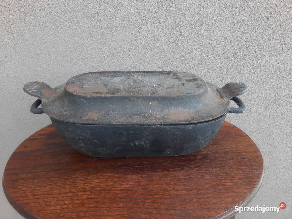 Stary metalowy termofor ogrzewacz dekoracja Tczew