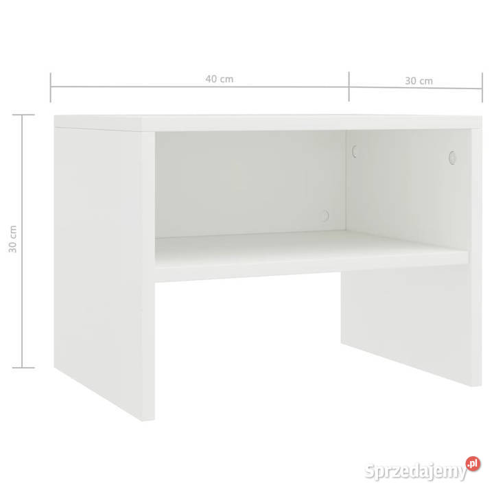 Szafka nocna biała 40x30x30 materiał mazowieckie Warszawa sprzedam