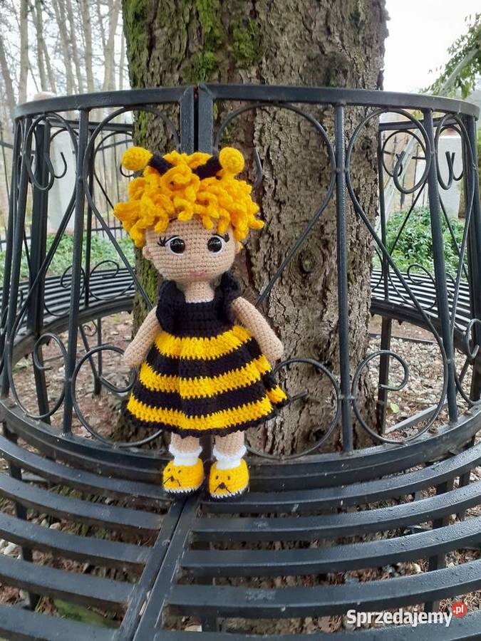 Lalka pszczółka na szydełku Nakło nad Notecią sprzedam