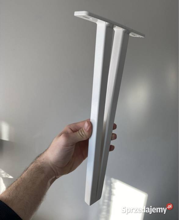 Biała Noga metalowe 70 Stelaż Noga do stołu