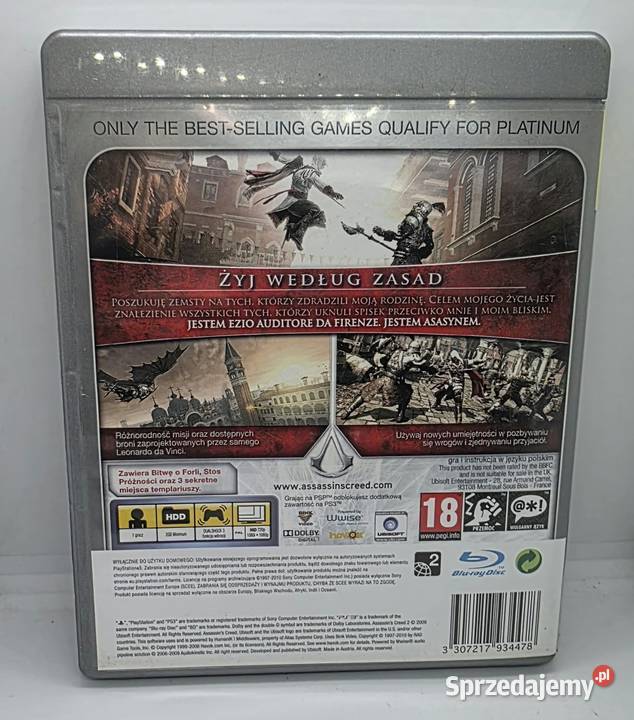Gra Assasins Creed II 3 warmińsko-mazurskie Elbląg