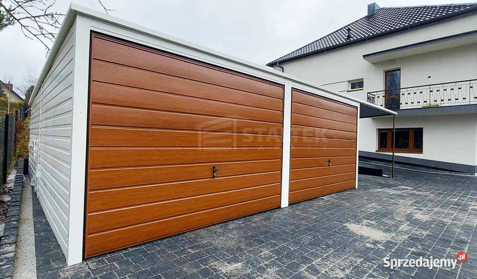 Garaż blaszany 6x6 wiata 35 2x Brama uchylna blacha Wągrowiec sprzedam
