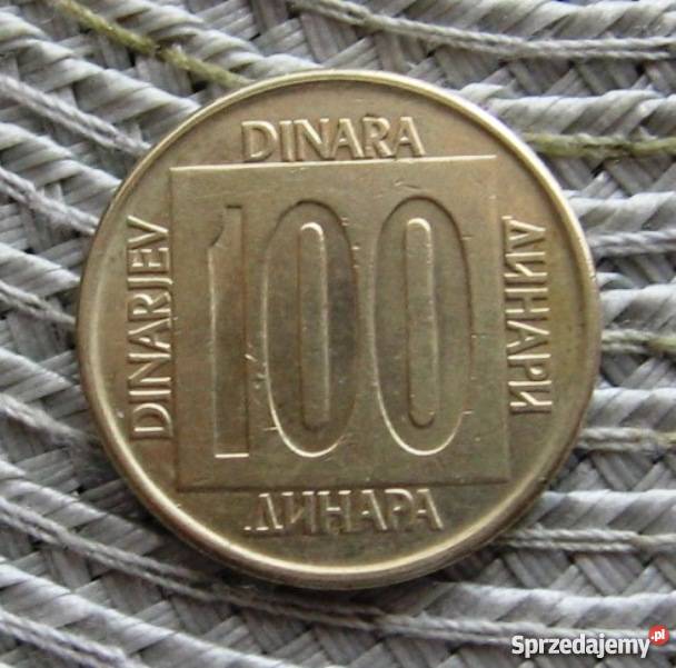 Jugosławia 100 Dinarów 1989r Kalisz