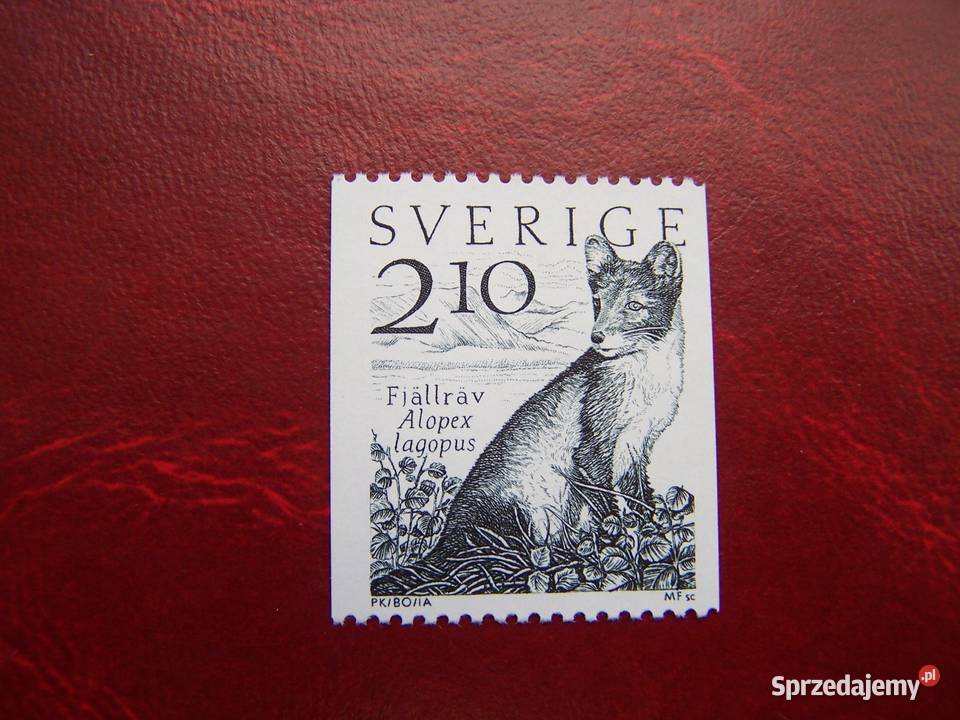 Szwecja 1983 MNH Mi 1246 Fauna Zwierzęta Lis śląskie Tychy