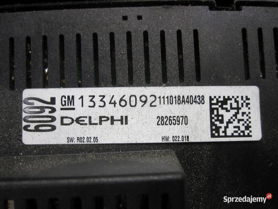 ASTRA J 12r panel radia klimatyzacji 13346092 Panele sterowania, przełączniki świętokrzyskie Kielce sprzedam