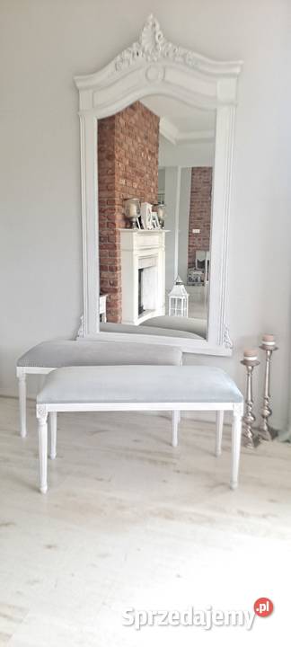 Stylowa pufa ławeczka Medalion Prowansja Shabby 91cm zachodniopomorskie