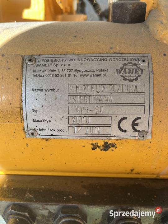 WIERTNICA POZIOMA STEROWANA Dąbrowa Górnicza