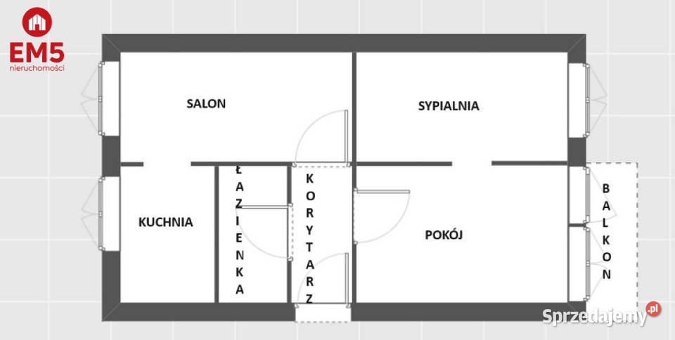 Mieszkanie Białystok 53m2 3 pokojowe podlaskie