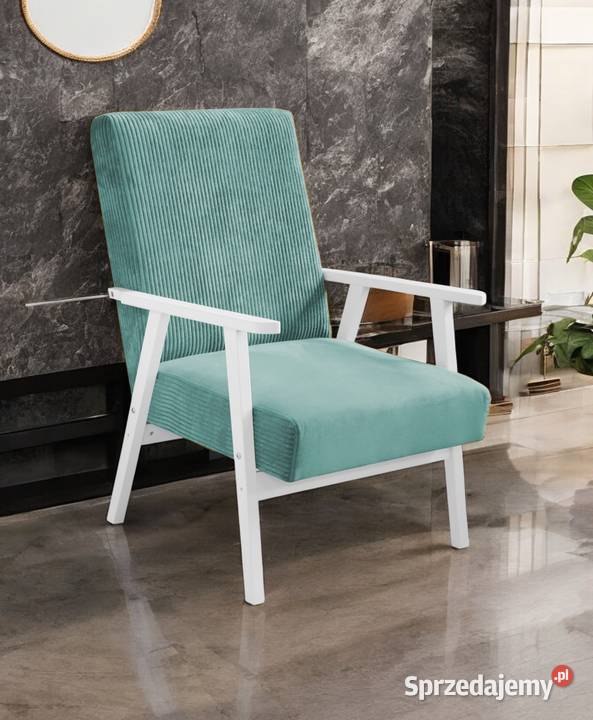 Fotel Tapicerowany Lisek PRL Miętowy Dostawa 0 Tarchały Małe