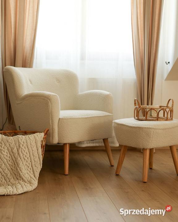 Fotel z podnóżkiem 3 kolory Świdnica