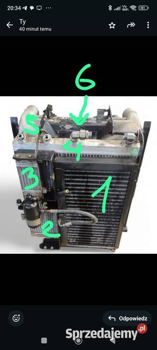 Chłodnica powietrza Intercooler 7700074440 Claas Wilkowo sprzedam