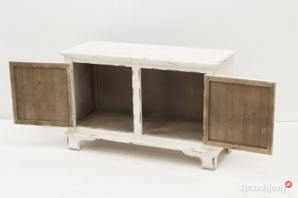 prowansalska postarzana komoda biała vintage Limanowa